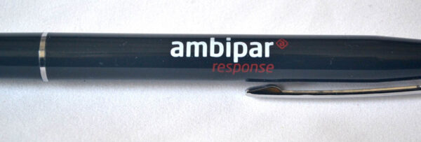 banner pens two color logo