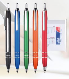 Metal Scroll Pens with Stylus “METAL STYLUS” Luxury Corporate Gifts